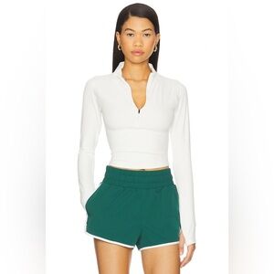 Varley Helena Mid Layer Top in Snow White